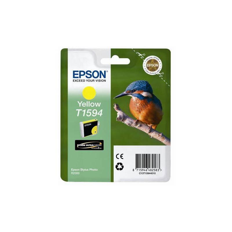 Inkoustová náplň Epson T1594, 17ml (C13T15944010) žlutá barva, inkoustová, náplň, epson, t1594, 17ml, c13t15944010, žlutá, barva