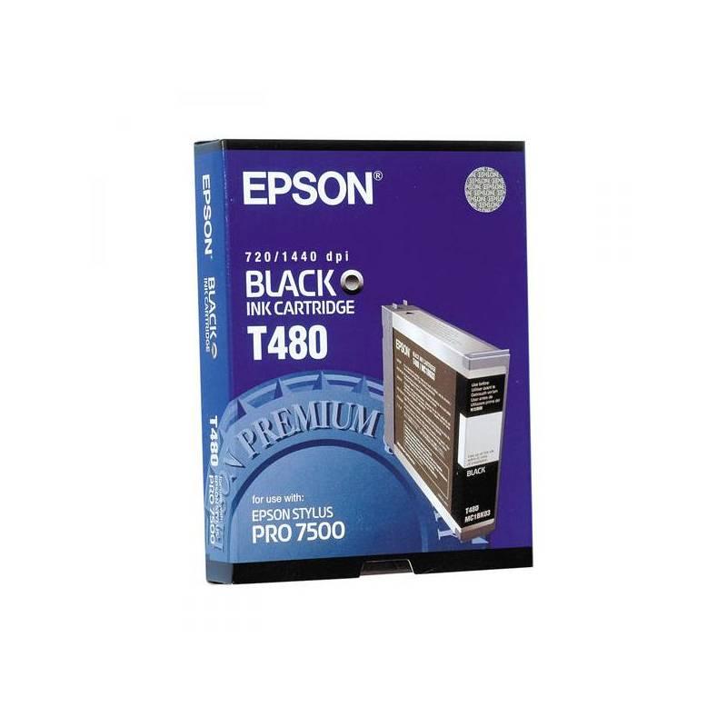 Inkoustová náplň Epson T480 (C13T480011) černý, inkoustová, náplň, epson, t480, c13t480011, černý