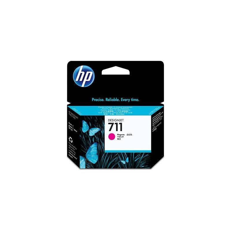 Inkoustová náplň HP No. 711, 38ml (CZ131A) červená, inkoustová, náplň, 711, 38ml, cz131a, červená