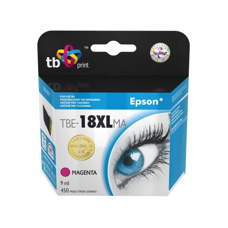 Inkoustová náplň TB Epson T1813 M (TBE-18XLMA) červená, inkoustová, náplň, epson, t1813, tbe-18xlma, červená