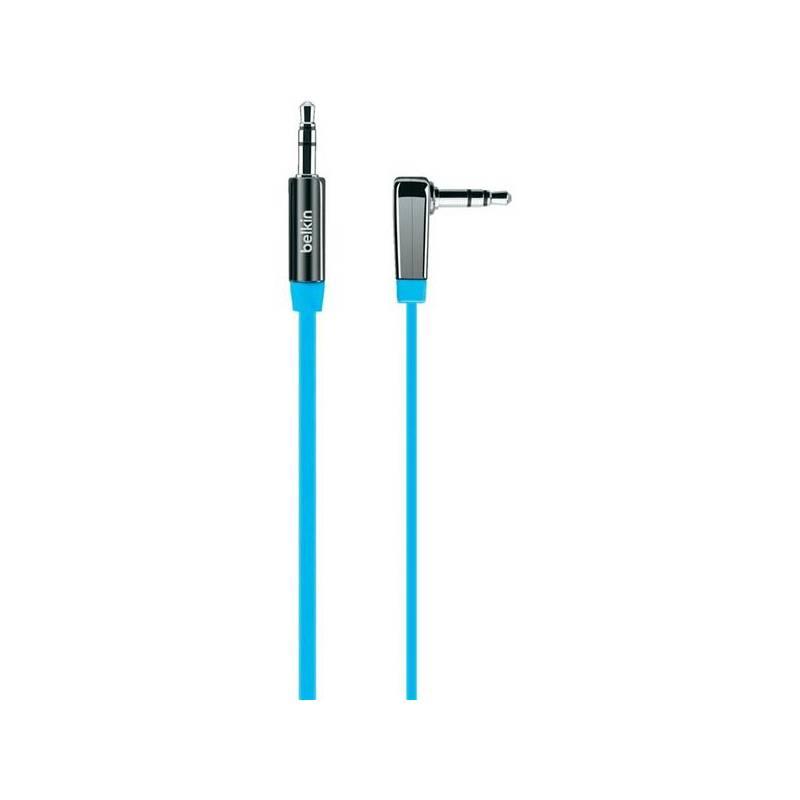 Kabel Belkin audio Jack 3,5mm MIXIT pravoúhlý, 0,9m (AV10128cw03-BLU) modrý, kabel, belkin, audio, jack, 5mm, mixit, pravoúhlý, av10128cw03-blu