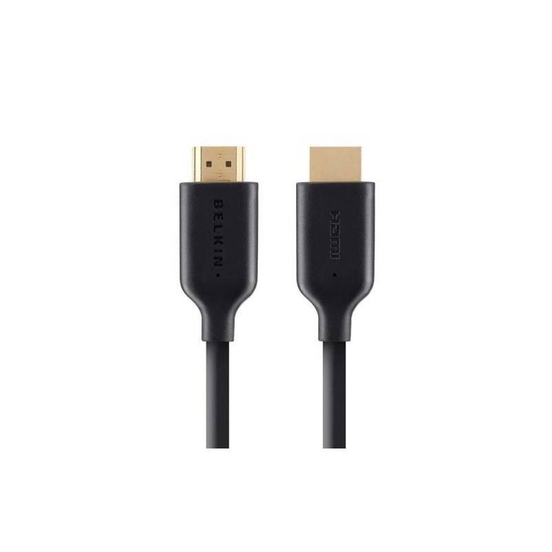 Kabel Belkin HDMI 1.4 zlacený, 5m (F3Y021bf5M) černý/šedý, kabel, belkin, hdmi, zlacený, f3y021bf5m, černý, šedý