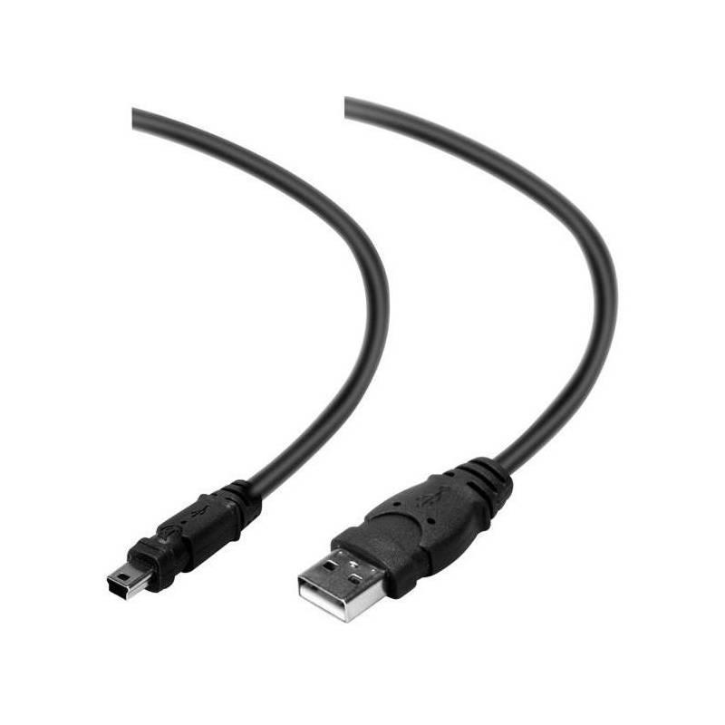 Kabel Belkin USB 2.0 A - MiniB 5pin, 3m (F3U155cp3M) černý, kabel, belkin, usb, minib, 5pin, f3u155cp3m, černý