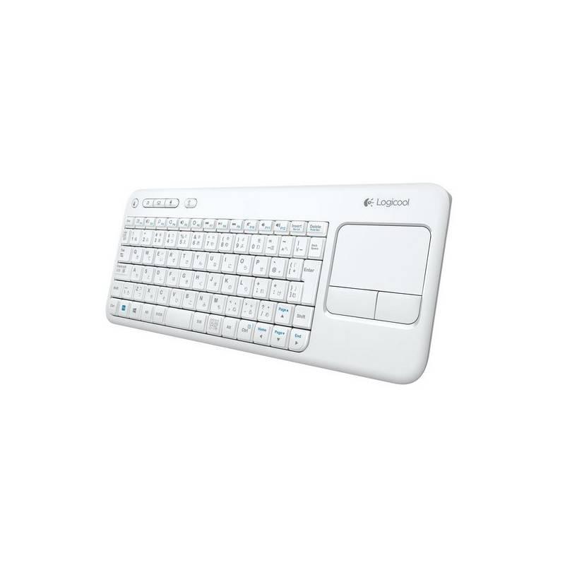 Klávesnice Logitech Wireless Keyboard K400 CZ (920-005936) bílá, klávesnice, logitech, wireless, keyboard, k400, 920-005936, bílá