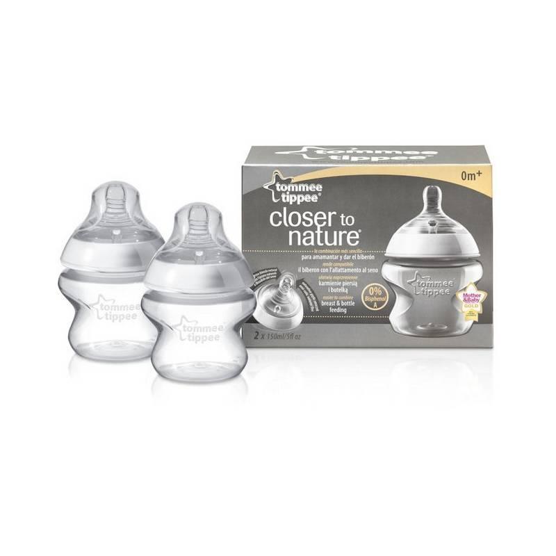 Kojenecká láhev Tommee Tippee C2N, 2ks 150ml, 0+m, kojenecká, láhev, tommee, tippee, c2n, 2ks, 150ml