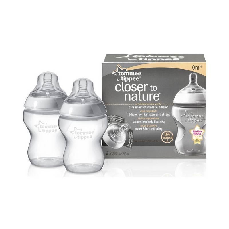 Kojenecká láhev Tommee Tippee C2N, 2ks 260ml, 0+m, kojenecká, láhev, tommee, tippee, c2n, 2ks, 260ml