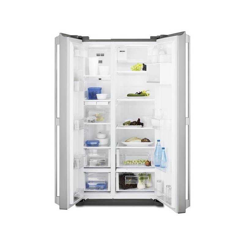 Kombinace chladničky s mrazničkou Electrolux EAL6240AOU šedá, kombinace, chladničky, mrazničkou, electrolux, eal6240aou, šedá