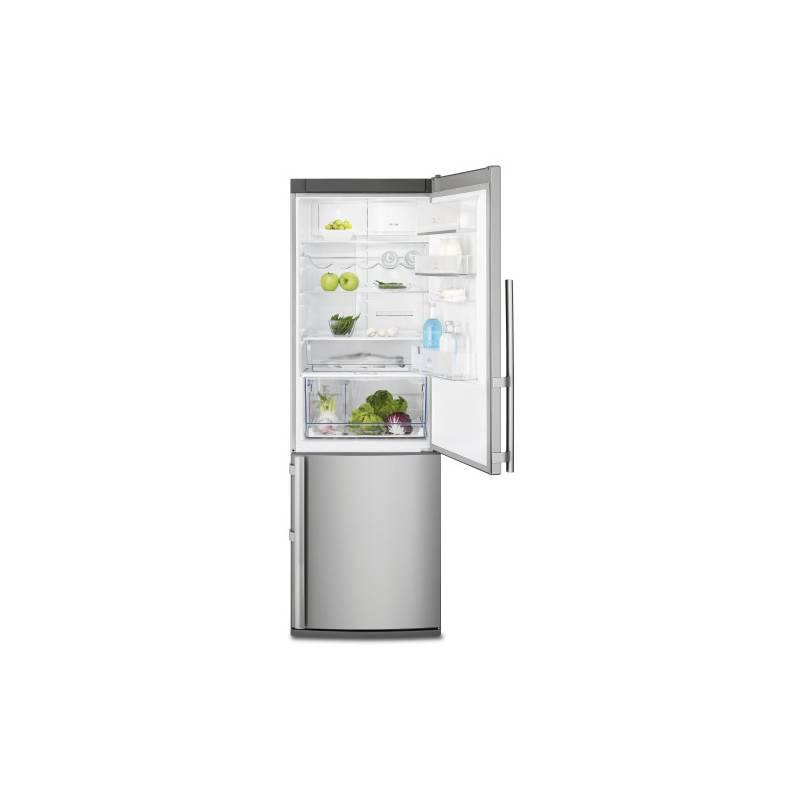 Kombinace chladničky s mrazničkou Electrolux EN3481AOX stříbrná/nerez, kombinace, chladničky, mrazničkou, electrolux, en3481aox, stříbrná, nerez