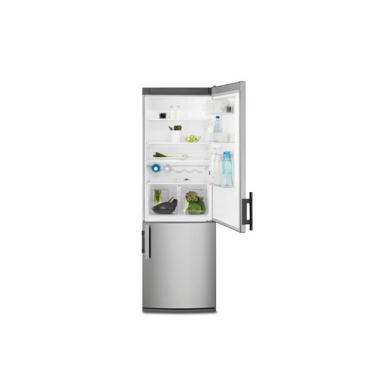 Kombinace chladničky s mrazničkou Electrolux EN3600ADX šedá, kombinace, chladničky, mrazničkou, electrolux, en3600adx, šedá