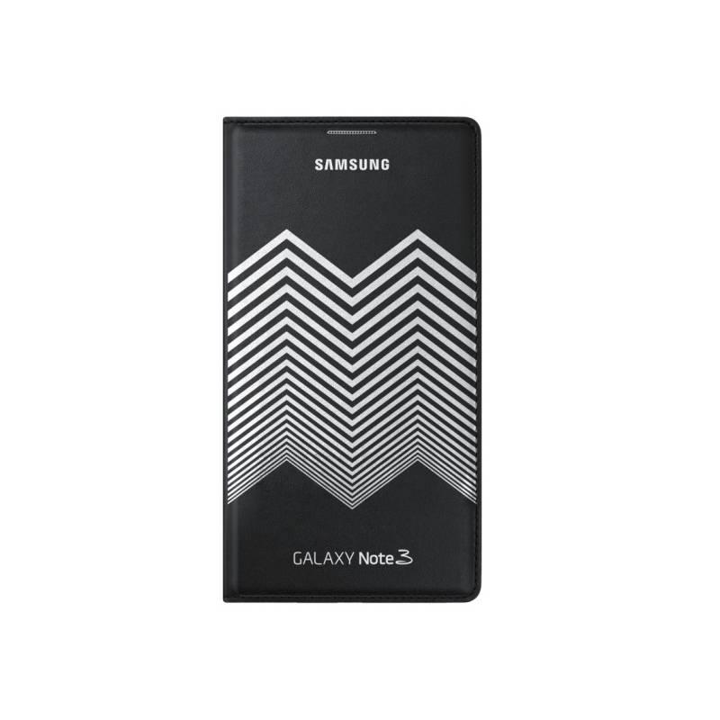 Kryt na mobil Samsung EF-EN900BB  flip Wallet Nicolas Kirkwood pro Galaxy Note 3 (N9005) (EF-EN900BBEGWW) černý/bílý, kryt, mobil, samsung, ef-en900bb, flip, wallet, nicolas, kirkwood, pro, galaxy