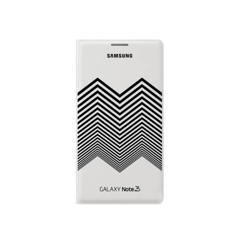 Kryt na mobil Samsung EF-EN900BW flip Wallet Nicolas Kirkwood pro Galaxy Note 3 (N9005) (EF-EN900BWEGWW) černý/bílý, kryt, mobil, samsung, ef-en900bw, flip, wallet, nicolas, kirkwood, pro, galaxy