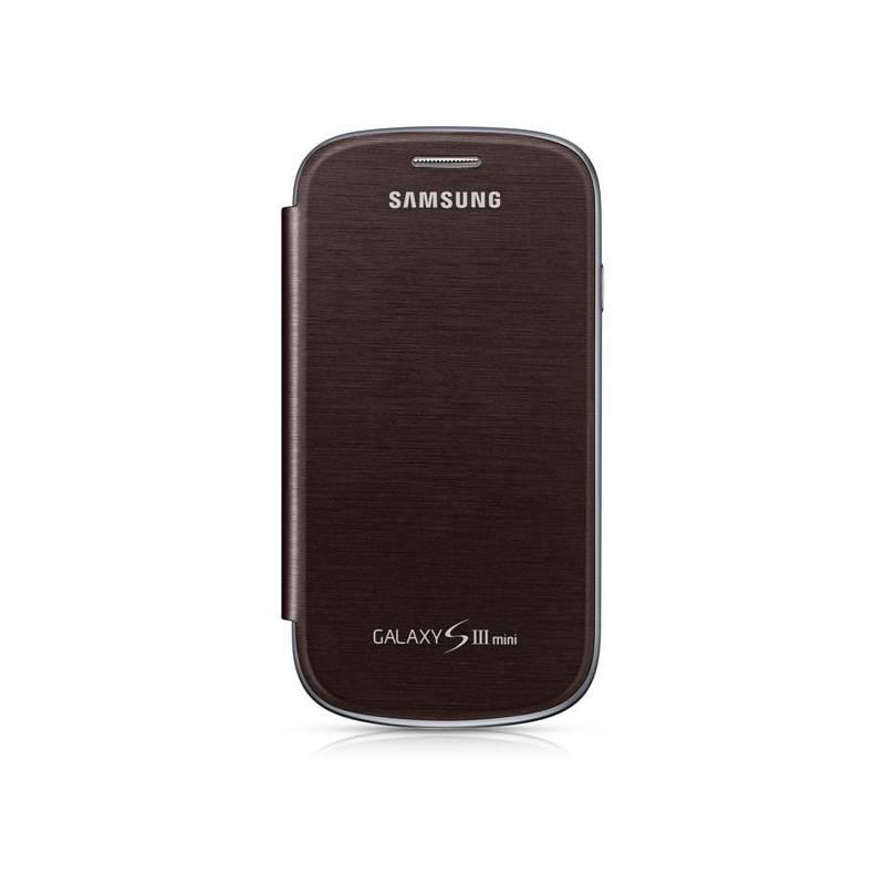 Kryt na mobil Samsung EFC-1M7F flip pro Galaxy S III mini (i8190) (EFC-1M7FAEGSTD) hnědý, kryt, mobil, samsung, efc-1m7f, flip, pro, galaxy, iii, mini, i8190, efc-1m7faegstd