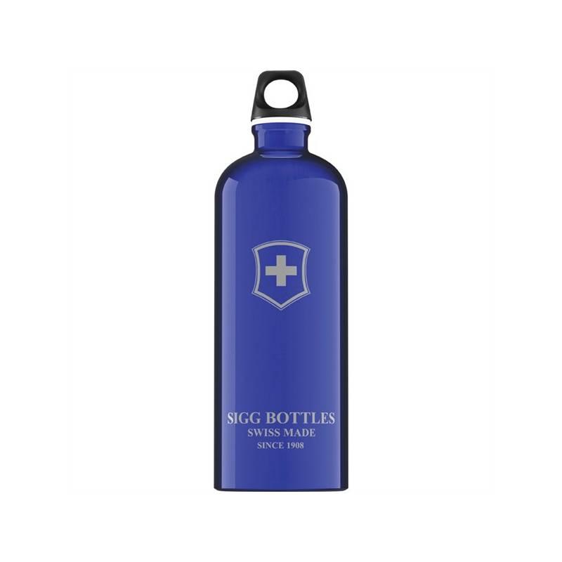 Láhev na pití Sigg Swiss Emblem Swiss Emblem Dark Blue 1,0 L modrá, láhev, pití, sigg, swiss, emblem, dark, blue, modrá