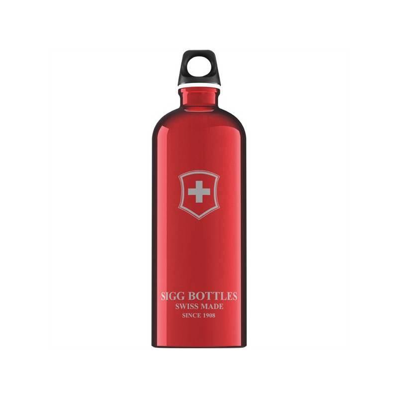 Láhev na pití Sigg Swiss Emblem Swiss Emblem Red 1,0 L červená, láhev, pití, sigg, swiss, emblem, red, červená