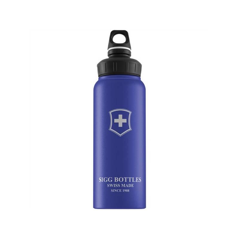 Láhev na pití Sigg Swiss Emblem Swiss Emblem WMB Blue Touch 1,0 L modrá, láhev, pití, sigg, swiss, emblem, wmb, blue, touch, modrá