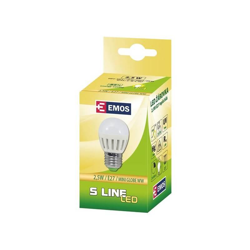 LED žárovka EMOS LED-S5 G45/E27 WW, led, žárovka, emos, led-s5, g45, e27