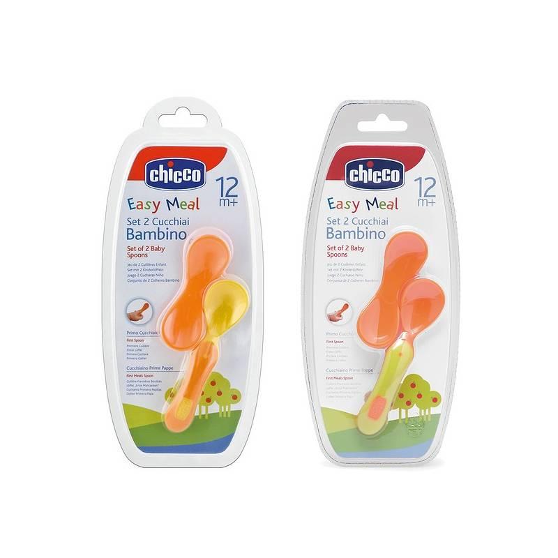 Lžíce Chicco silikon set 2 ks 12+, lžíce, chicco, silikon, set