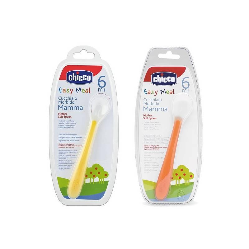 Lžíce Chicco silikon Soft 6+, lžíce, chicco, silikon, soft