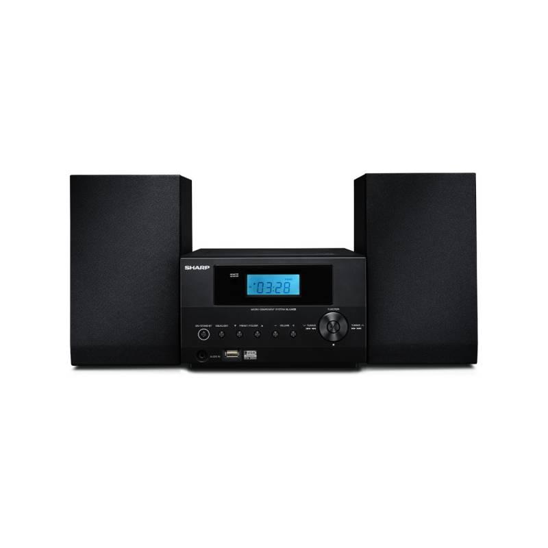 Mikro HiFi systém Sharp XL-UH06H černá (Náhradní obal / Silně deformovaný obal 8214015927), mikro, hifi, systém, sharp, xl-uh06h, černá, náhradní, obal, silně, deformovaný