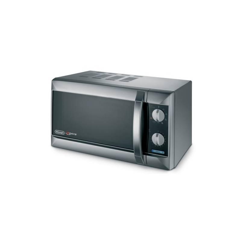 Mikrovlnná trouba DeLonghi Esclusivo MW500CV černá/stříbrná, mikrovlnná, trouba, delonghi, esclusivo, mw500cv, černá, stříbrná