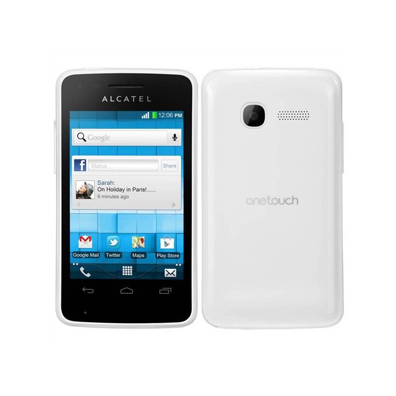 Mobilní telefon ALCATEL ONETOUCH T´Pop 4010D Dual Sim - Pure white (4010D-2AALCZ1-S-40), mobilní, telefon, alcatel, onetouch, pop, 4010d, dual, sim, pure, white, 4010d-2aalcz1-s-40