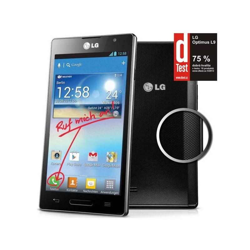 Mobilní telefon LG Optimus L9 (P760) (LGP760.ACZEBK) černý, mobilní, telefon, optimus, p760, lgp760, aczebk, černý