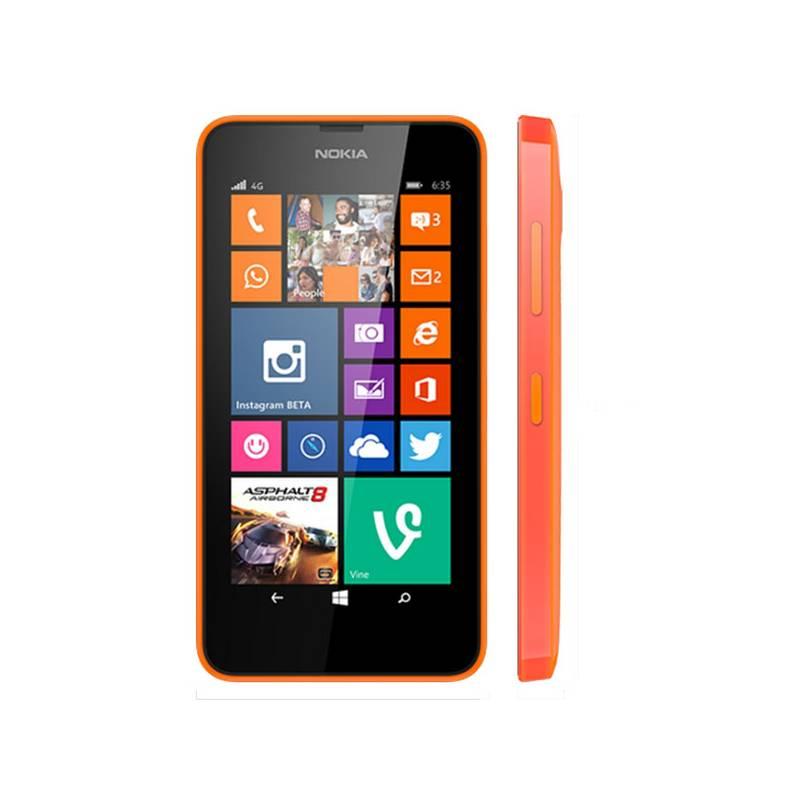 Mobilní telefon Nokia Lumia 630 Dual Sim (A00018157) oranžový, mobilní, telefon, nokia, lumia, 630, dual, sim, a00018157, oranžový