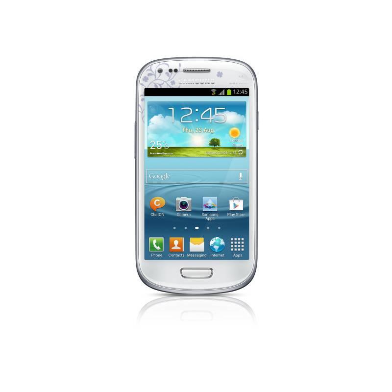 Mobilní telefon Samsung Galaxy S III mini (I8190) - La Fleur white (GT-I8190ZWWETL), mobilní, telefon, samsung, galaxy, iii, mini, i8190, fleur, white, gt-i8190zwwetl