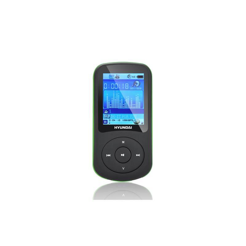 MP3 přehrávač Hyundai MPC 401 FM, 2GB černý/zelený (vrácené zboží 2100017262), mp3, přehrávač, hyundai, mpc, 401, 2gb, černý, zelený, vrácené, zboží