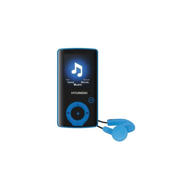 MP3 přehrávač Hyundai MPC 883 FM, 4GB černý/modrý, mp3, přehrávač, hyundai, mpc, 883, 4gb, černý, modrý