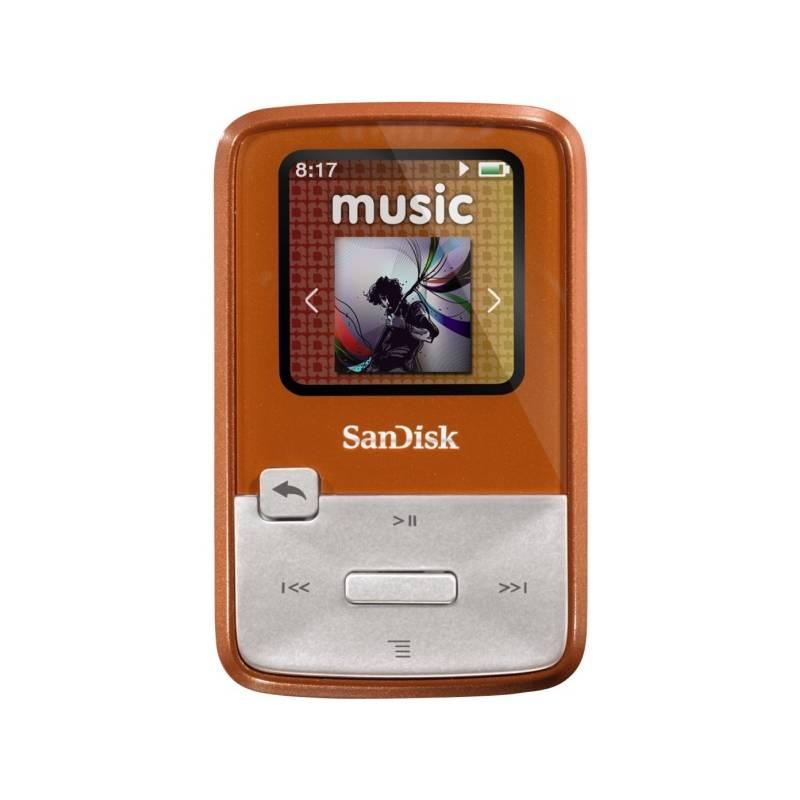 MP3 přehrávač Sandisk Sansa Clip Zip 4GB (619659072087) oranžový, mp3, přehrávač, sandisk, sansa, clip, zip, 4gb, 619659072087, oranžový