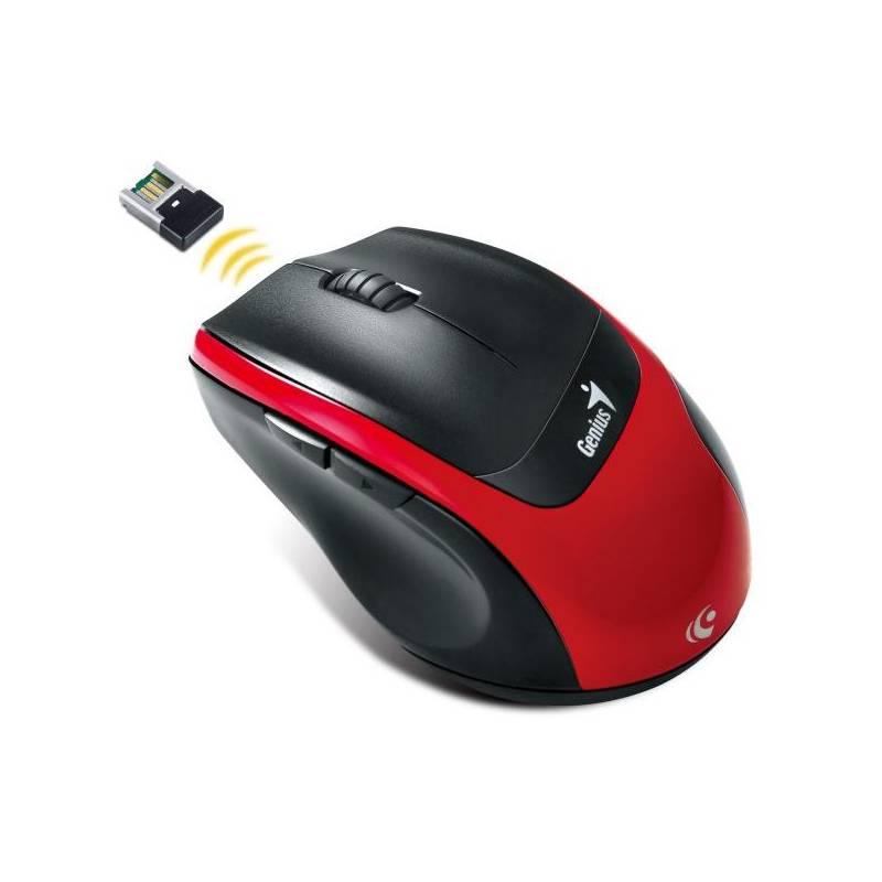 Myš Genius DX 7100 (31030060101) černá/červená, myš, genius, 7100, 31030060101, černá, červená