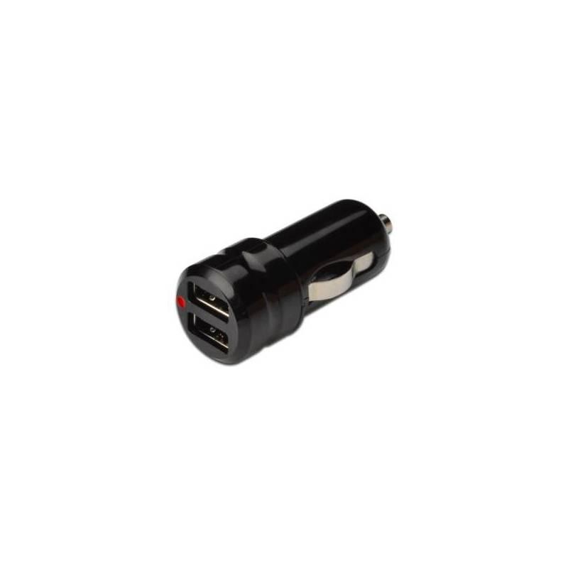 Nabíječka do auta Digitus 12-24V/5V 2x 2A MINI Dual USB univerzal (DA-11005) černá, nabíječka, auta, digitus, 12-24v, mini, dual, usb, univerzal, da-11005