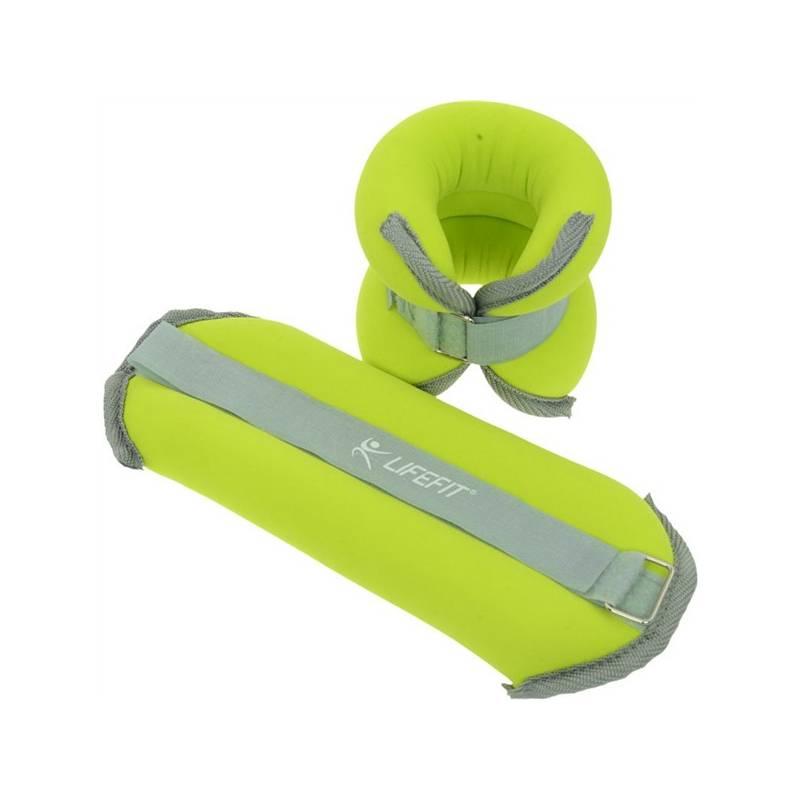 Neoprenová zátěž Lifefit ANKLE/WRIST WEIGHTS 2 x 0,5kg, zelená, neoprenová, zátěž, lifefit, ankle, wrist, weights, 5kg, zelená