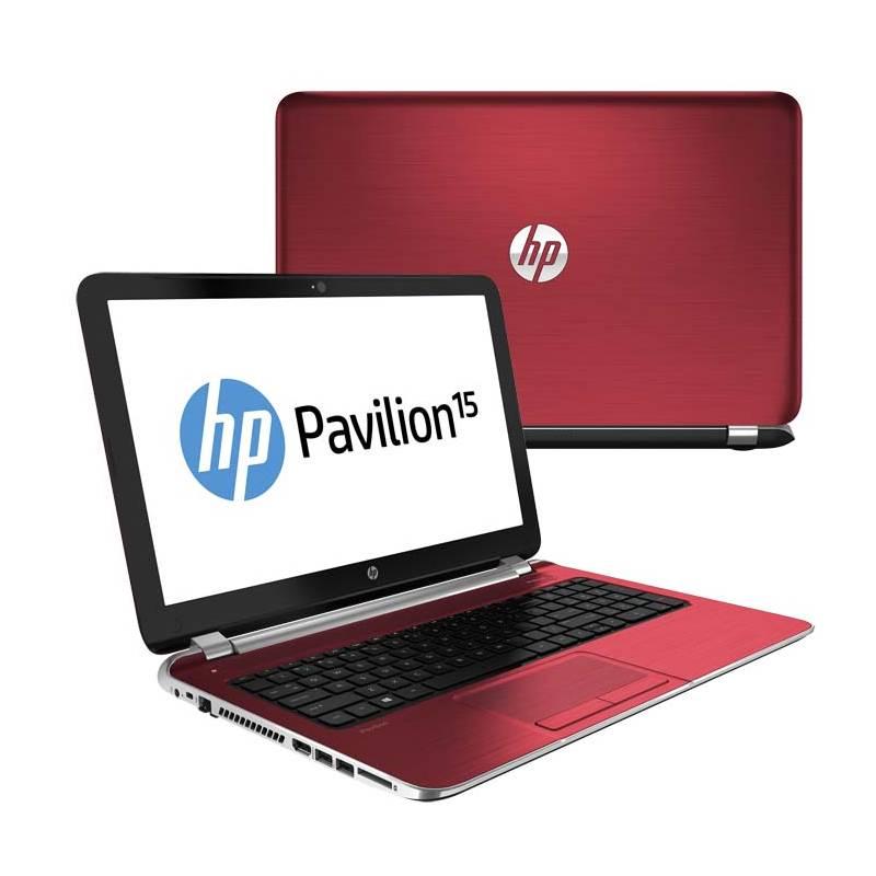 Notebook HP Pavilion 15-n206sc (G2A13EA#BCM) červený, notebook, pavilion, 15-n206sc, g2a13ea, bcm, červený