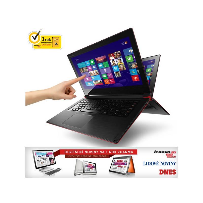 Notebook Lenovo IdeaPad Flex 14 Touch (59404794) černý/červený, notebook, lenovo, ideapad, flex, touch, 59404794, černý, červený