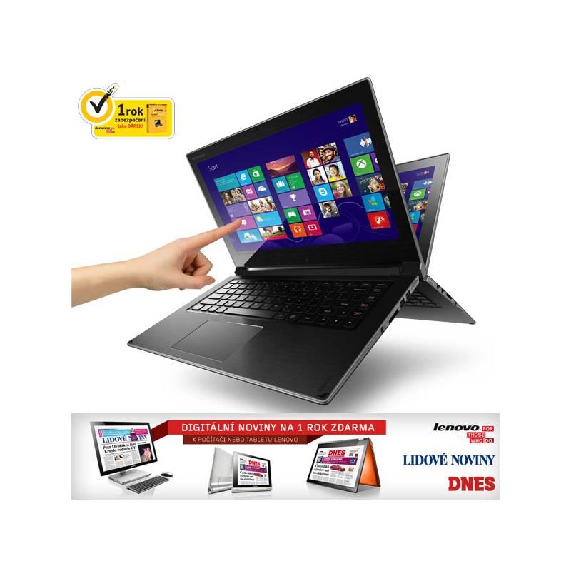 Notebook Lenovo IdeaPad Flex 14 Touch (59404796) černý/stříbrný, notebook, lenovo, ideapad, flex, touch, 59404796, černý, stříbrný