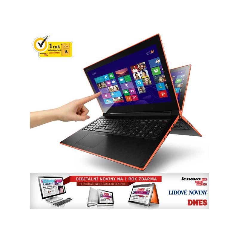 Notebook Lenovo IdeaPad Flex 15 Touch (59393150) černý/oranžový, notebook, lenovo, ideapad, flex, touch, 59393150, černý, oranžový