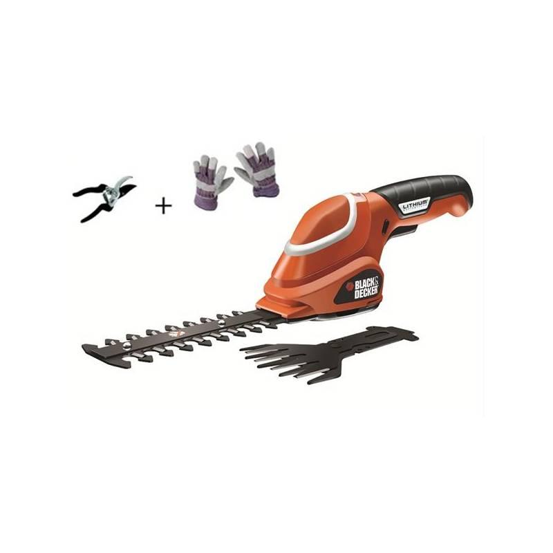 Nůžky na trávu Black-Decker GSL700, Aku + rukavice a nůžky, nůžky, trávu, black-decker, gsl700, aku, rukavice, nůžky