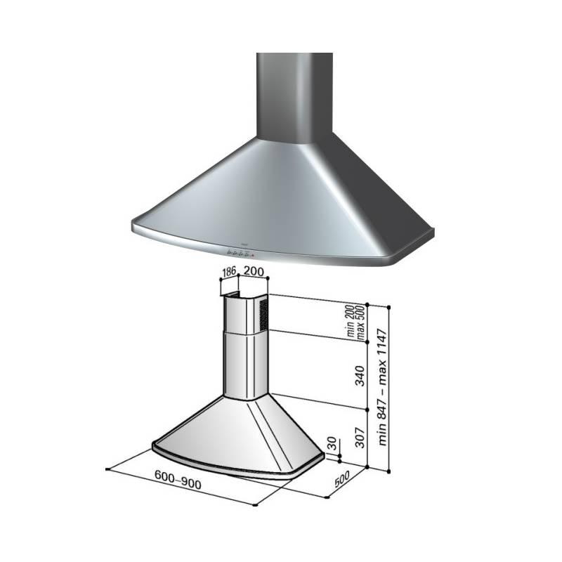 Odsavač par Best K3139S9B bílý, odsavač, par, best, k3139s9b, bílý