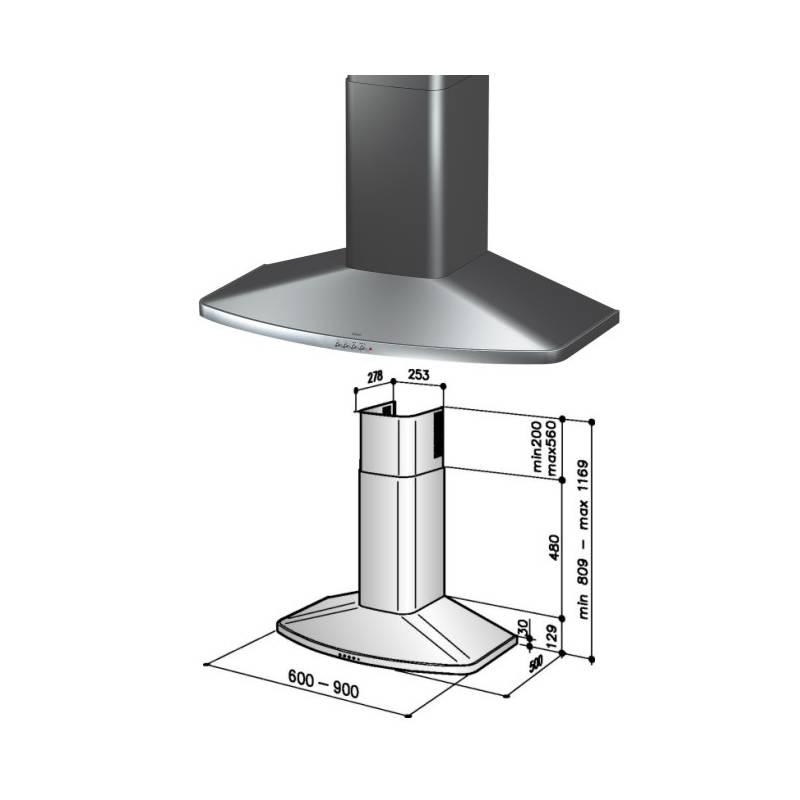 Odsavač par Best K5139E6N nerez, odsavač, par, best, k5139e6n, nerez