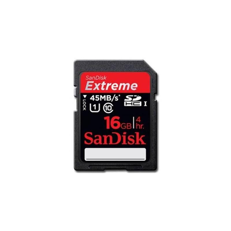 Paměťová karta Sandisk Extreme SDHC 16GB Class 10 (90978) černá, paměťová, karta, sandisk, extreme, sdhc, 16gb, class, 90978, černá