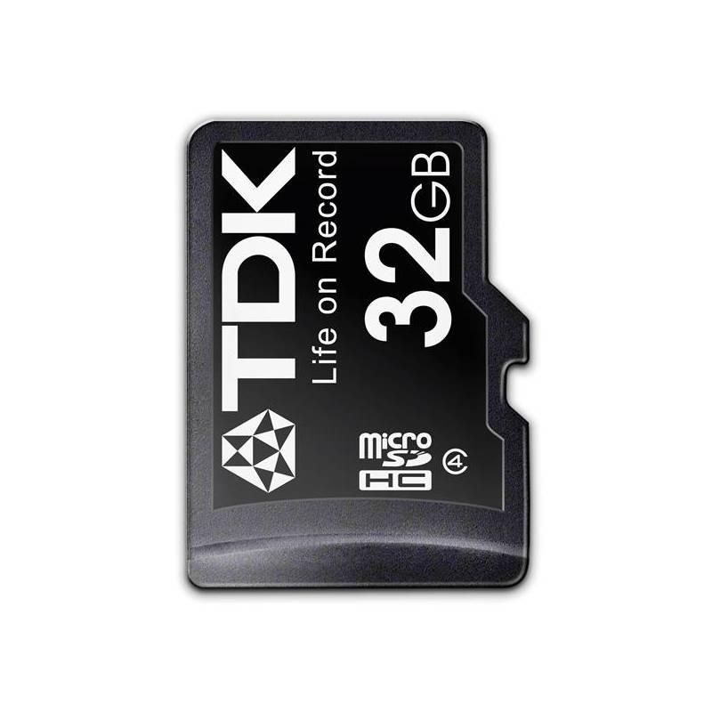 Paměťová karta TDK Micro SDHC 32GB Class 4 + adaptér (t78725), paměťová, karta, tdk, micro, sdhc, 32gb, class, adaptér, t78725