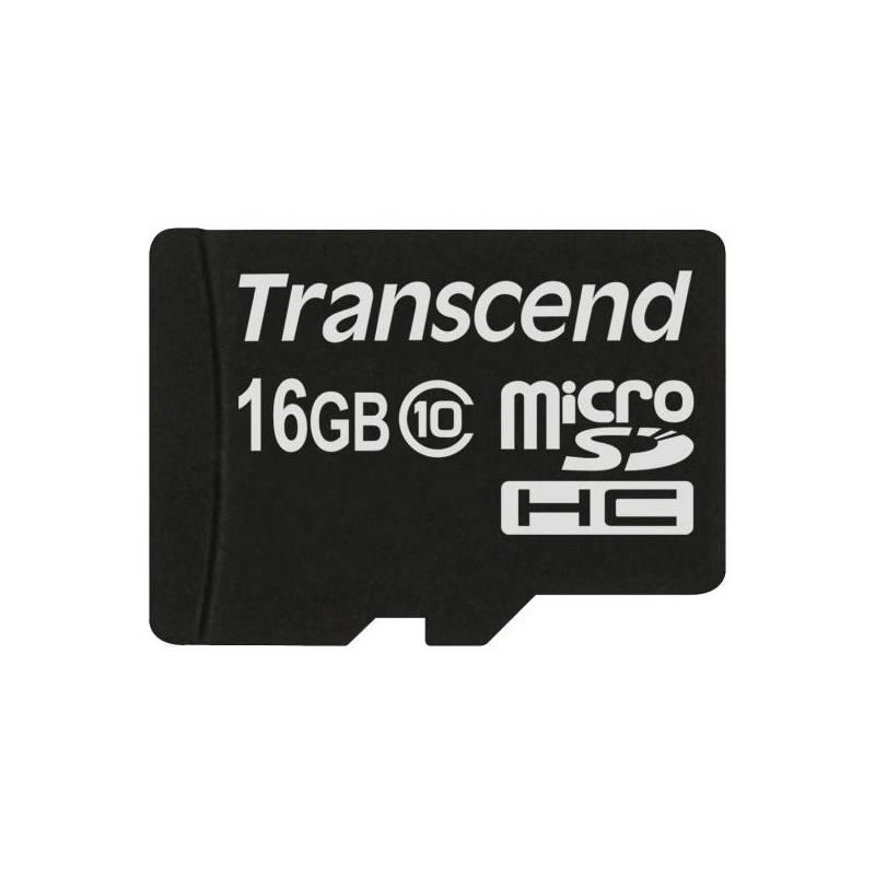 Paměťová karta Transcend MicroSDHC 16GB Class10 (TS16GUSDC10), paměťová, karta, transcend, microsdhc, 16gb, class10, ts16gusdc10