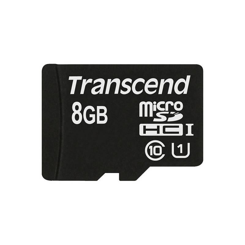 Paměťová karta Transcend MicroSDHC Premium 8GB Class10 UHS-I (TS8GUSDCU1), paměťová, karta, transcend, microsdhc, premium, 8gb, class10, uhs-i, ts8gusdcu1