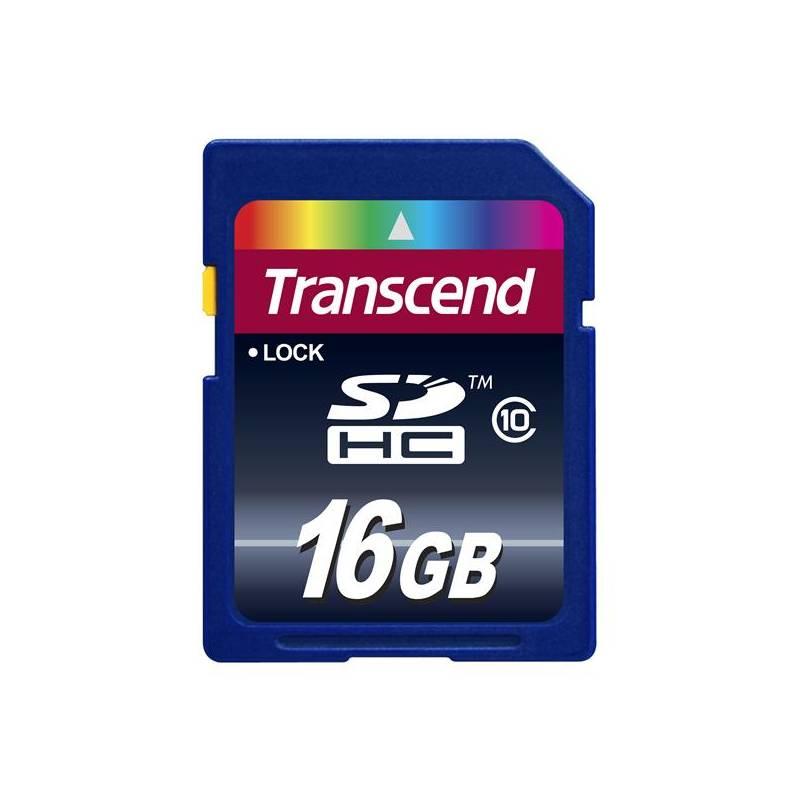 Paměťová karta Transcend SDHC 16GB Class10 (TS16GSDHC10) modrá, paměťová, karta, transcend, sdhc, 16gb, class10, ts16gsdhc10, modrá