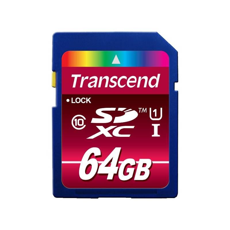 Paměťová karta Transcend SDHC Ultimate 64GB Class10 UHS-I (TS64GSDXC10U1), paměťová, karta, transcend, sdhc, ultimate, 64gb, class10, uhs-i, ts64gsdxc10u1