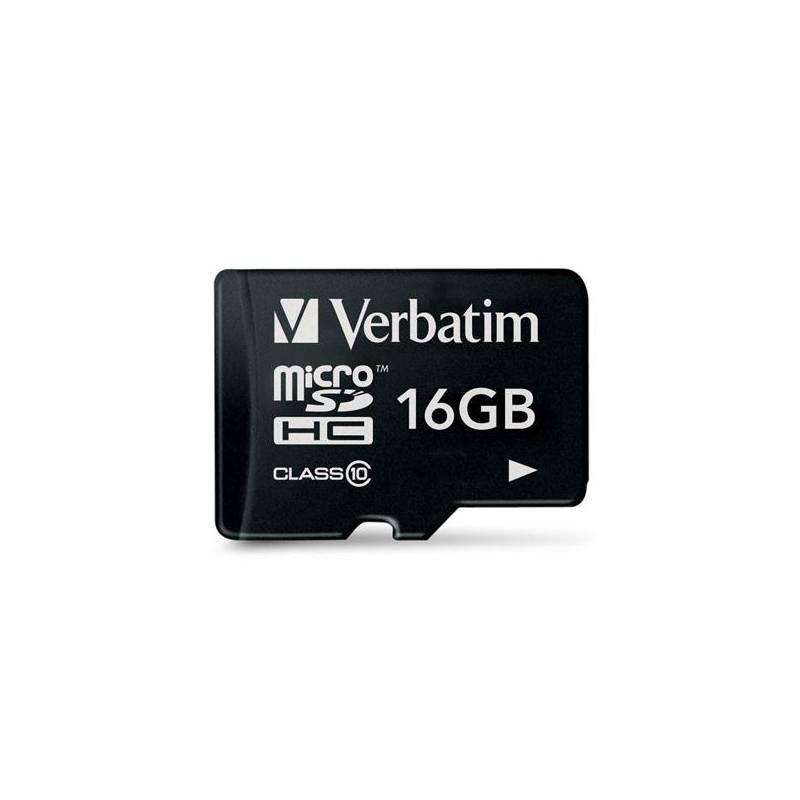 Paměťová karta Verbatim Micro SDHC 16GB Class 10 (44010) černá, paměťová, karta, verbatim, micro, sdhc, 16gb, class, 44010, černá