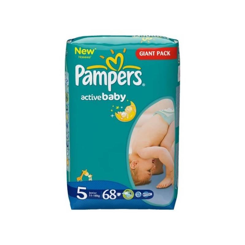 Plenky Pampers Active Baby Active Baby vel. 5, 68 ks, plenky, pampers, active, baby, vel