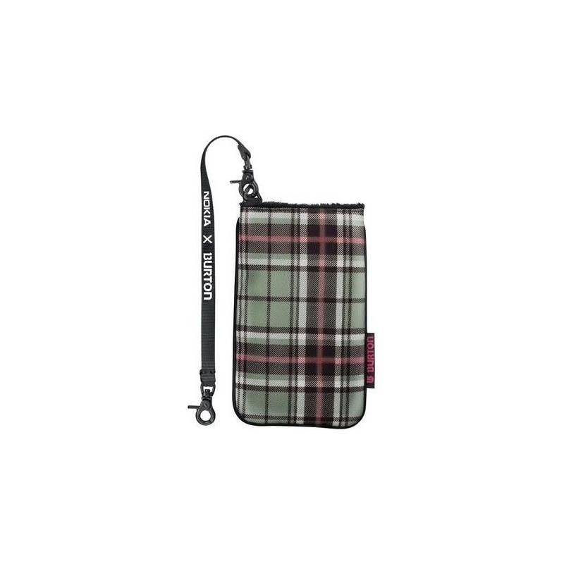 Pouzdro na mobil Nokia CP-613 Tartan univerzal L (02733L3) černé/zelené, pouzdro, mobil, nokia, cp-613, tartan, univerzal, 02733l3, černé, zelené